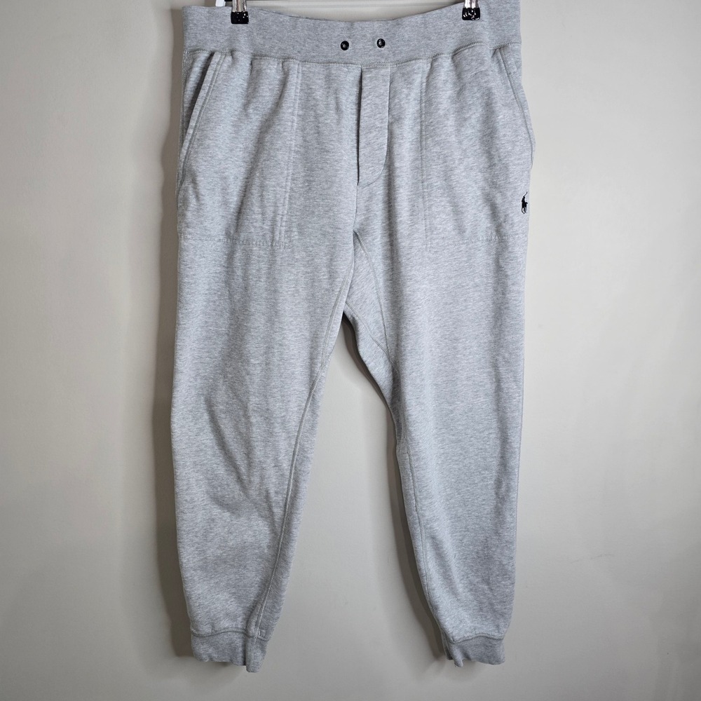 Polo Ralph Lauren Performance Mens XL Gray Heather Fleece Jogger‎ Sweatpants